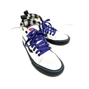 RARE PATTERN - VANS SK8-Hi MTE - MEN 6.5, Women 8, Purple BLK/WHT CHECKER